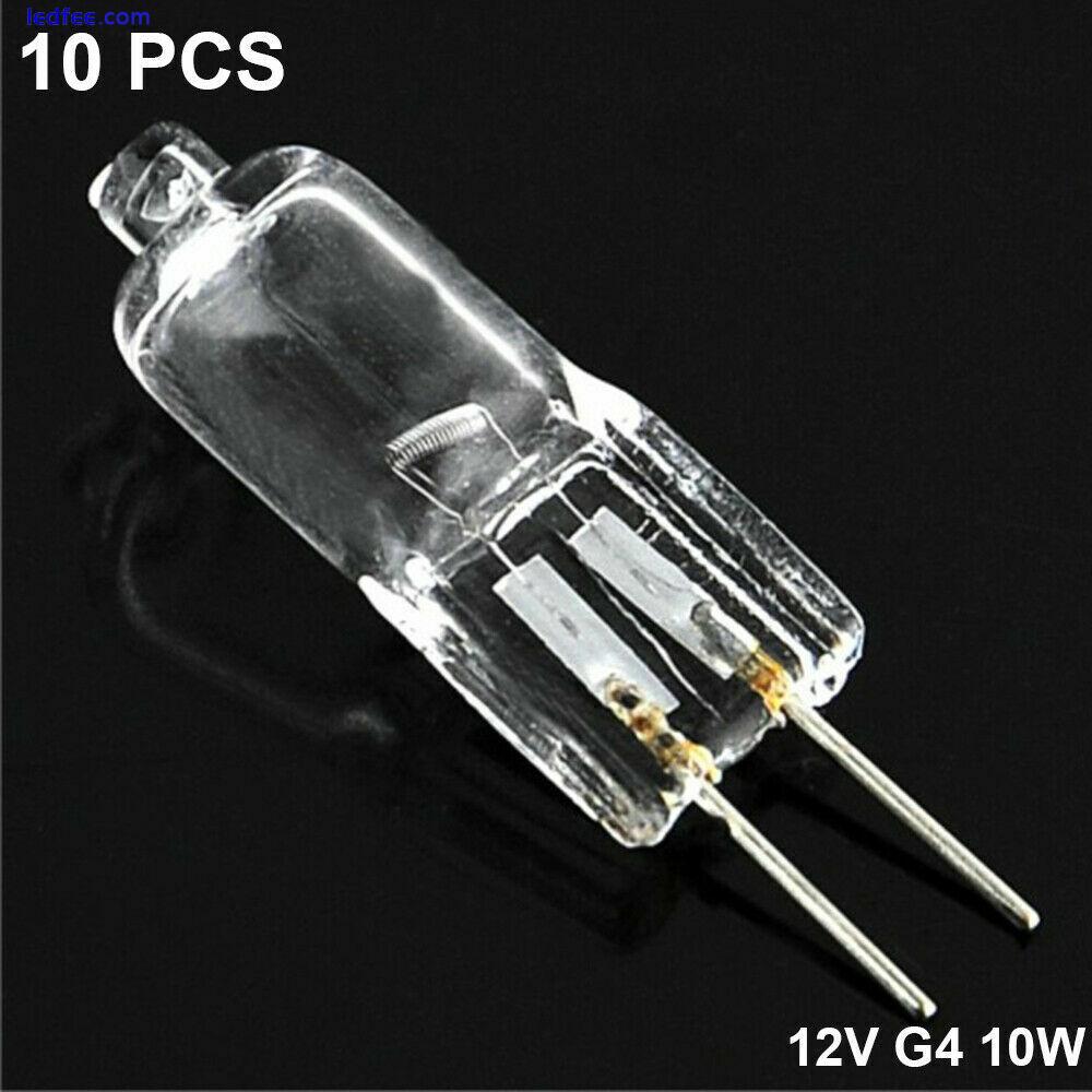 10X 12V G4 10W Halogen Capsule LED Light Bulb Replace Bulbs Lamps AC 2Pin UK 5 