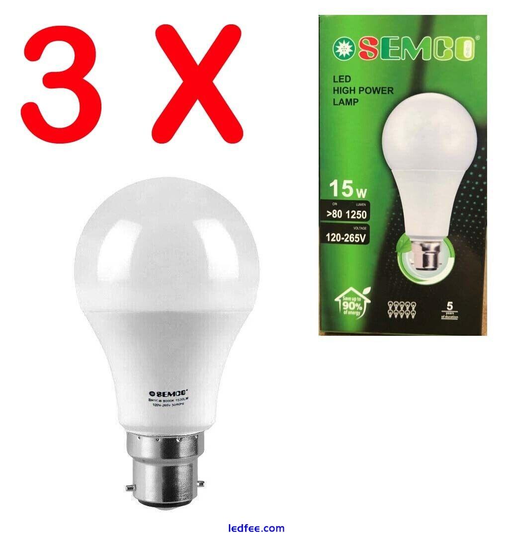 15W = 150w LED HIGH POWER Lamp COOL WHITE B22 BAYONET Cap LIGHT BULB Energy Save 3 