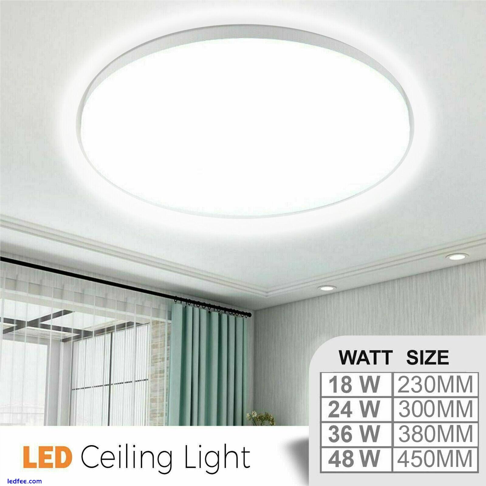 Round LED Ceiling Light Panel Down panel Kitchen Bedroom Living Room Wall Lamp 0 