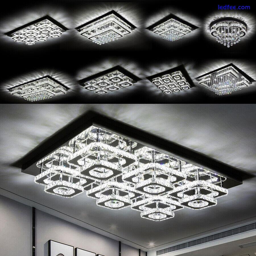 LED Ceiling Crystal Lights Luxury Chandelier Modern Pendant Lamps Kitchen Lights 2 