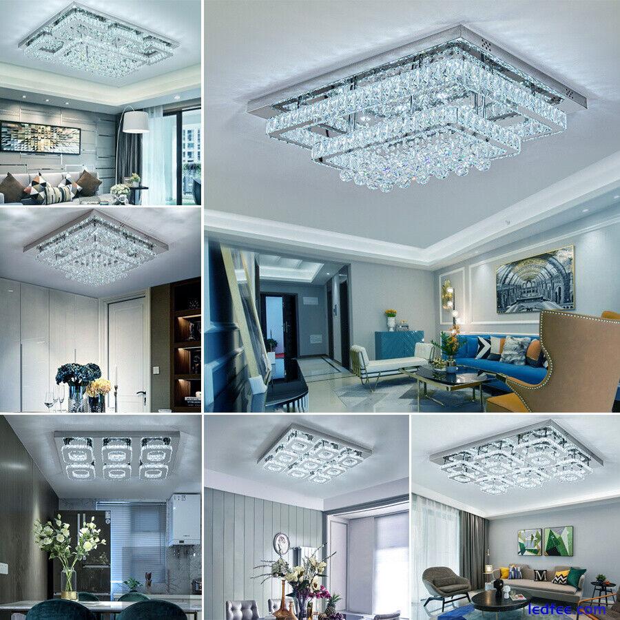 LED Ceiling Crystal Lights Luxury Chandelier Modern Pendant Lamps Kitchen Lights 3 