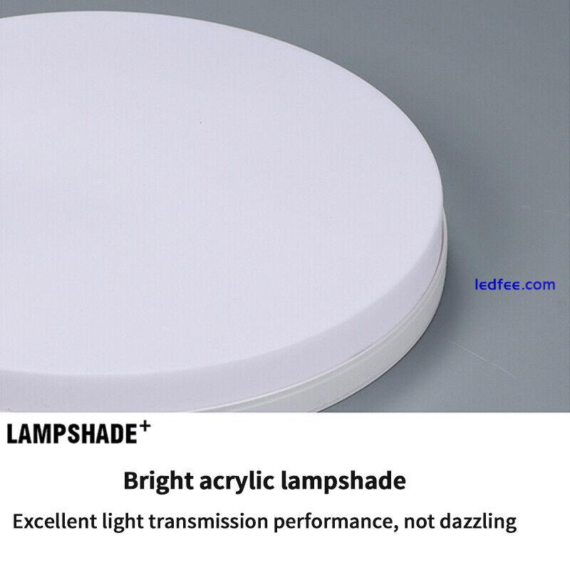 LED Ceiling Lights Flush Round Panel Down Light Living Room Kitchen Bathroom 5 