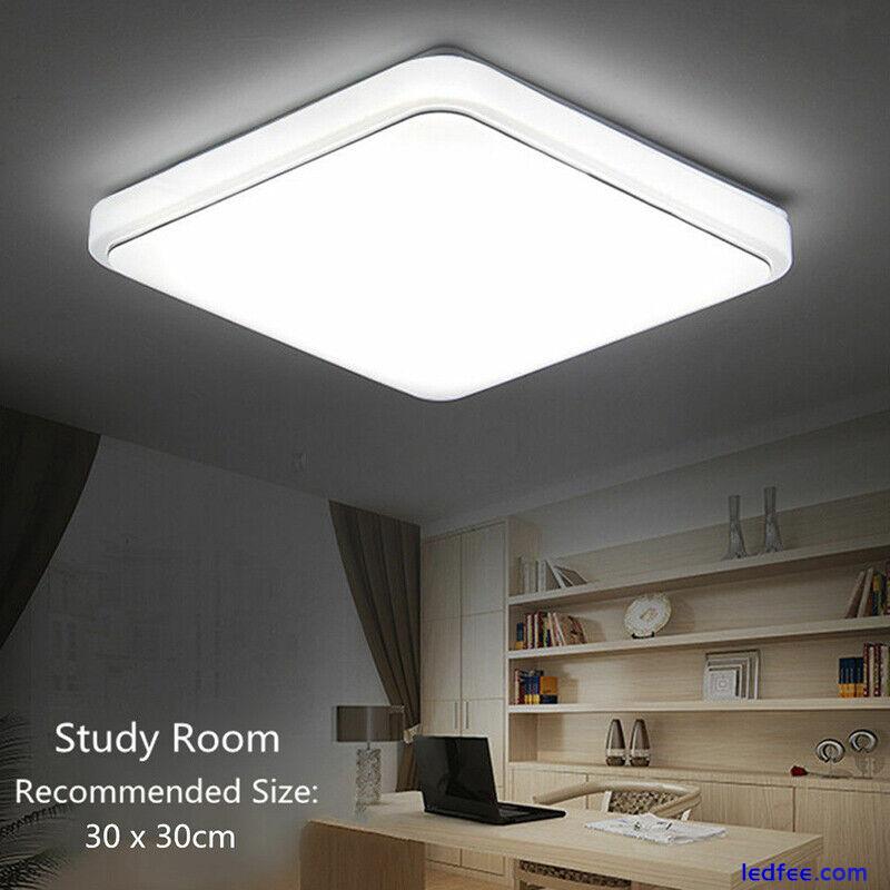 Modern LED Ceiling Light Square Panel Down Lights Bathroom Kitchen Bedroom Lamp 4 
