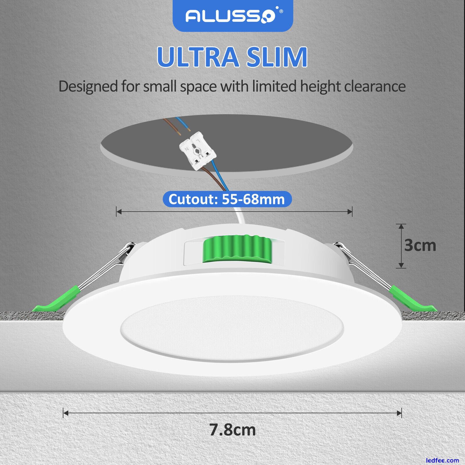 UK Ultra Slim Recessed LED Flat Panel Ceiling Spot Lights Downlights Spotlights 4 
