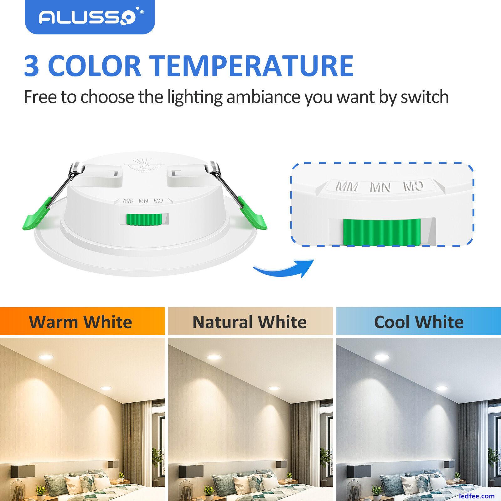 UK Ultra Slim Recessed LED Flat Panel Ceiling Spot Lights Downlights Spotlights 0 