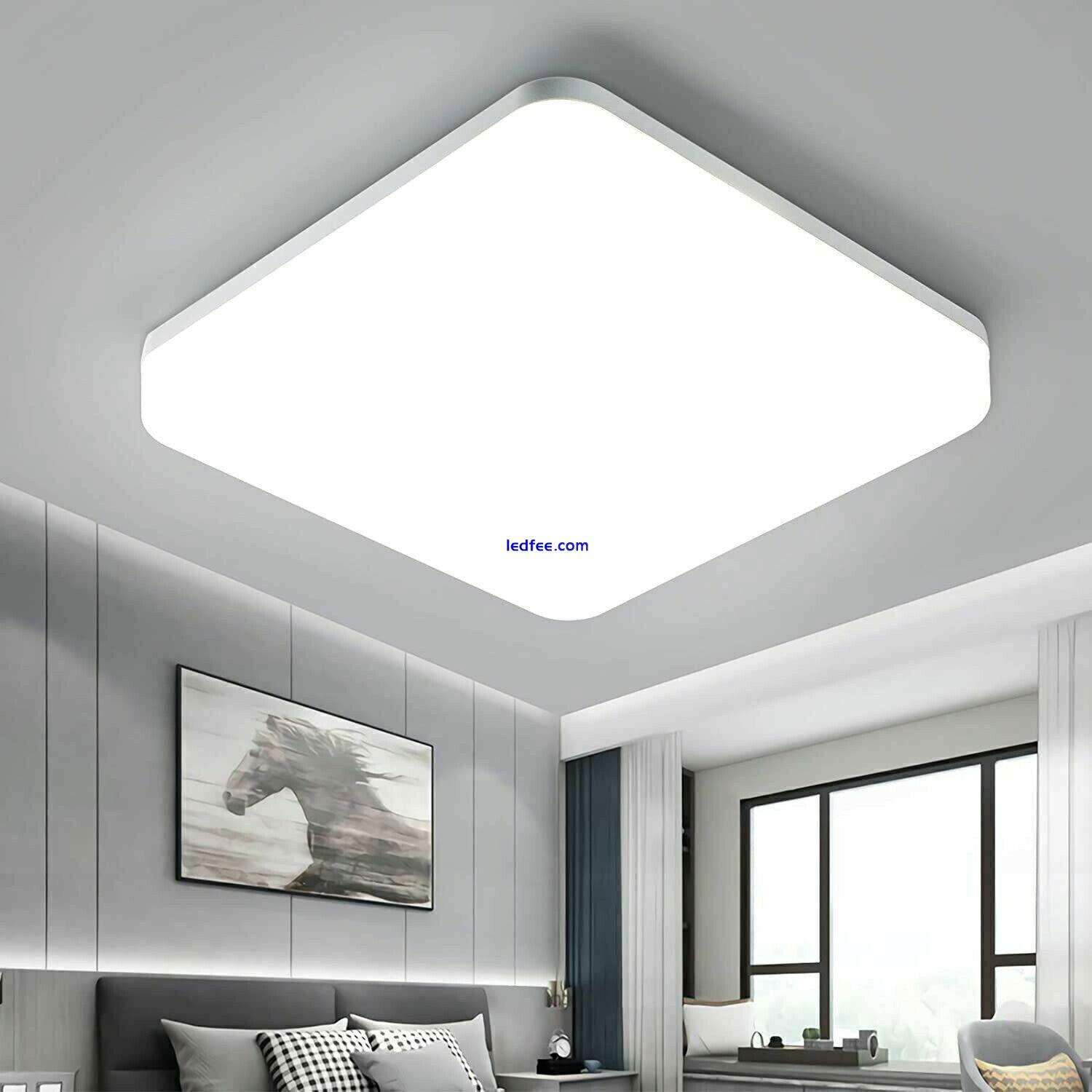 Modern LED Ceiling Light Square Panel Down Lights Bathroom Kitchen Bedroom Lamp 5 