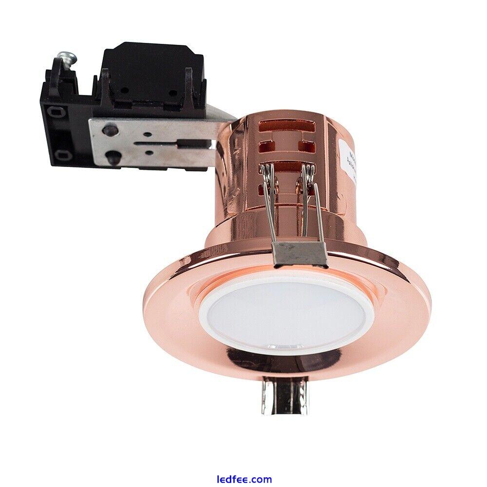Recessed GU10 Downlight Ceiling Spotlights Fire Rated Fitting IP65 Downlighters  5 