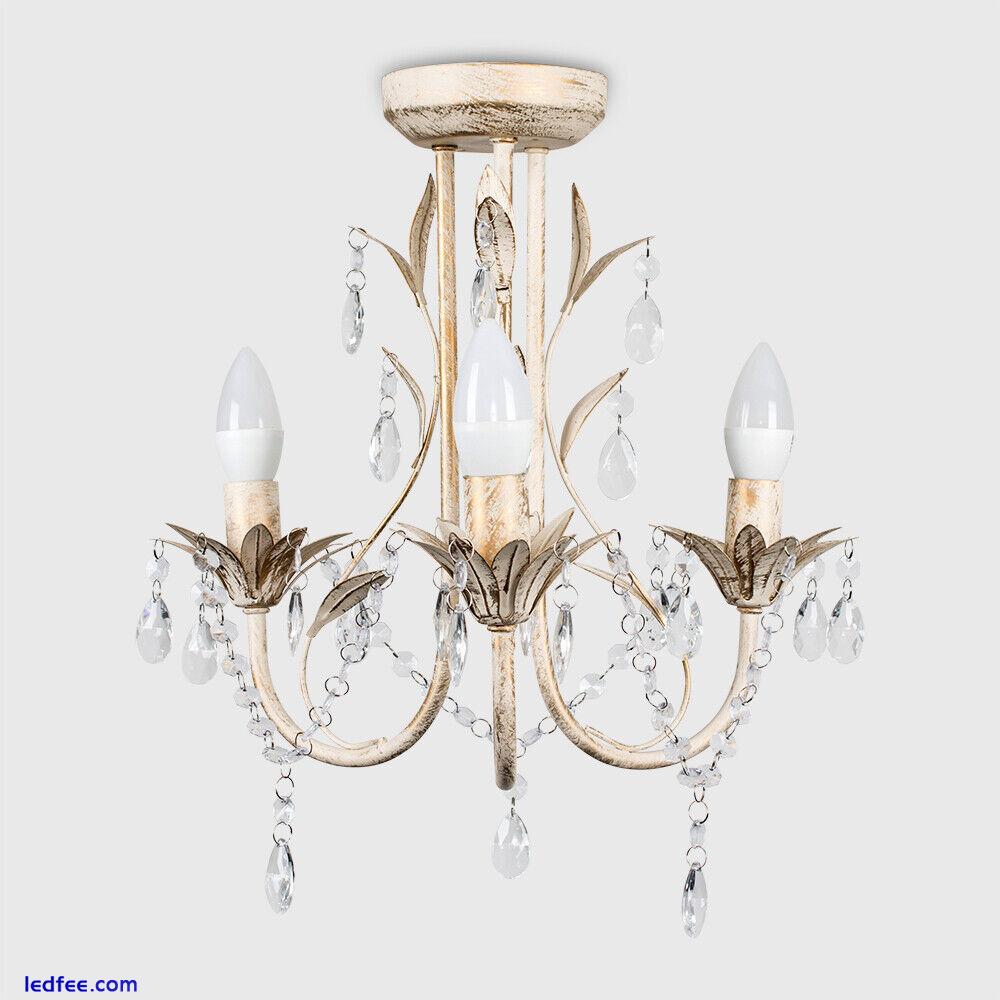 Ceiling Light  3 Way Traditional Chandelier Fitting Traditional Light LED Bulb 2 