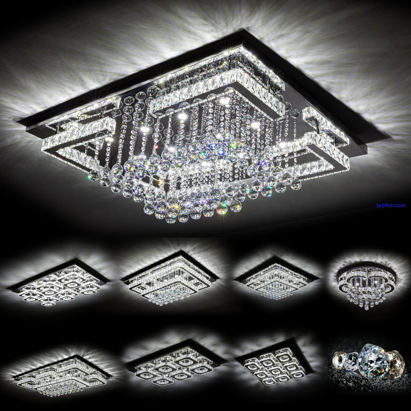 LED Ceiling Crystal Lights Luxury Chandelier Modern Pendant Lamps Chic Fixture 0 