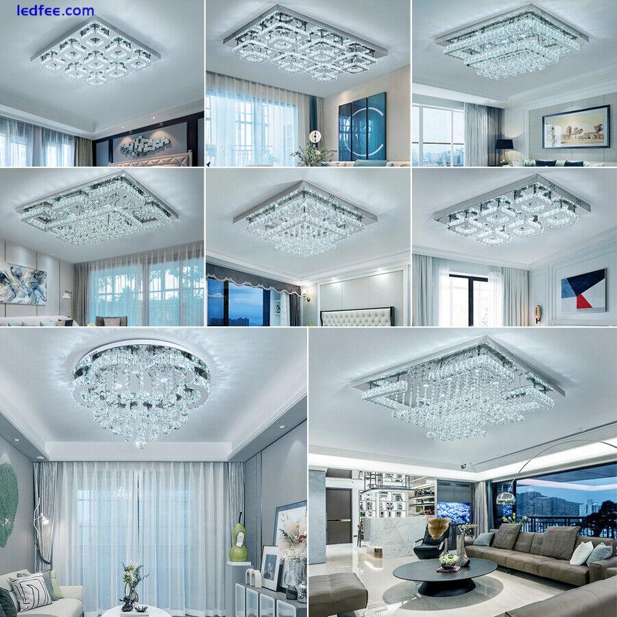 LED Ceiling Crystal Lights Luxury Chandelier Modern Pendant Lamps Chic Fixture 5 