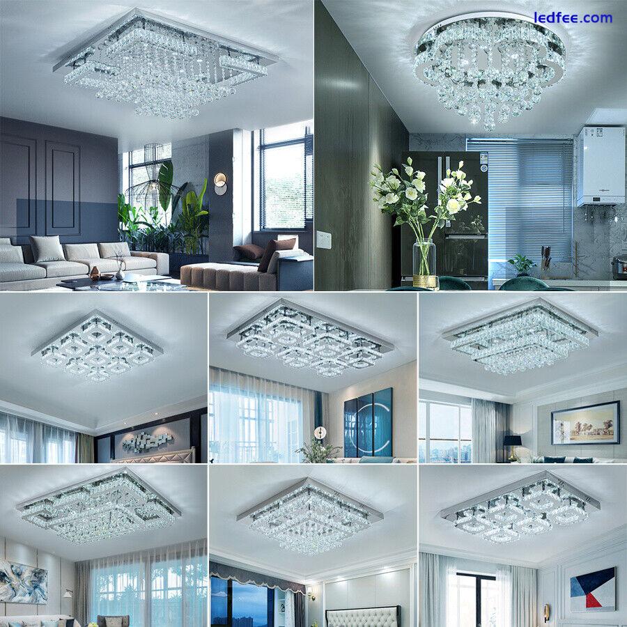 LED Ceiling Crystal Lights Luxury Chandelier Modern Pendant Lamps Chic Fixture 3 