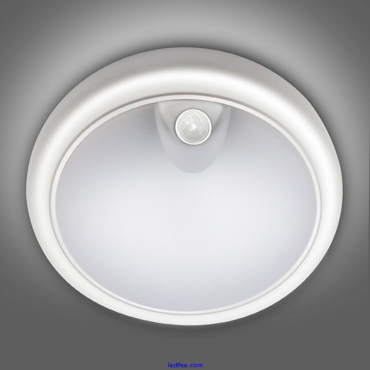 LED Ceiling Light PIR Motion Sensor 12-24W Bathroom Kitchen Hallway Home Lamps 0 