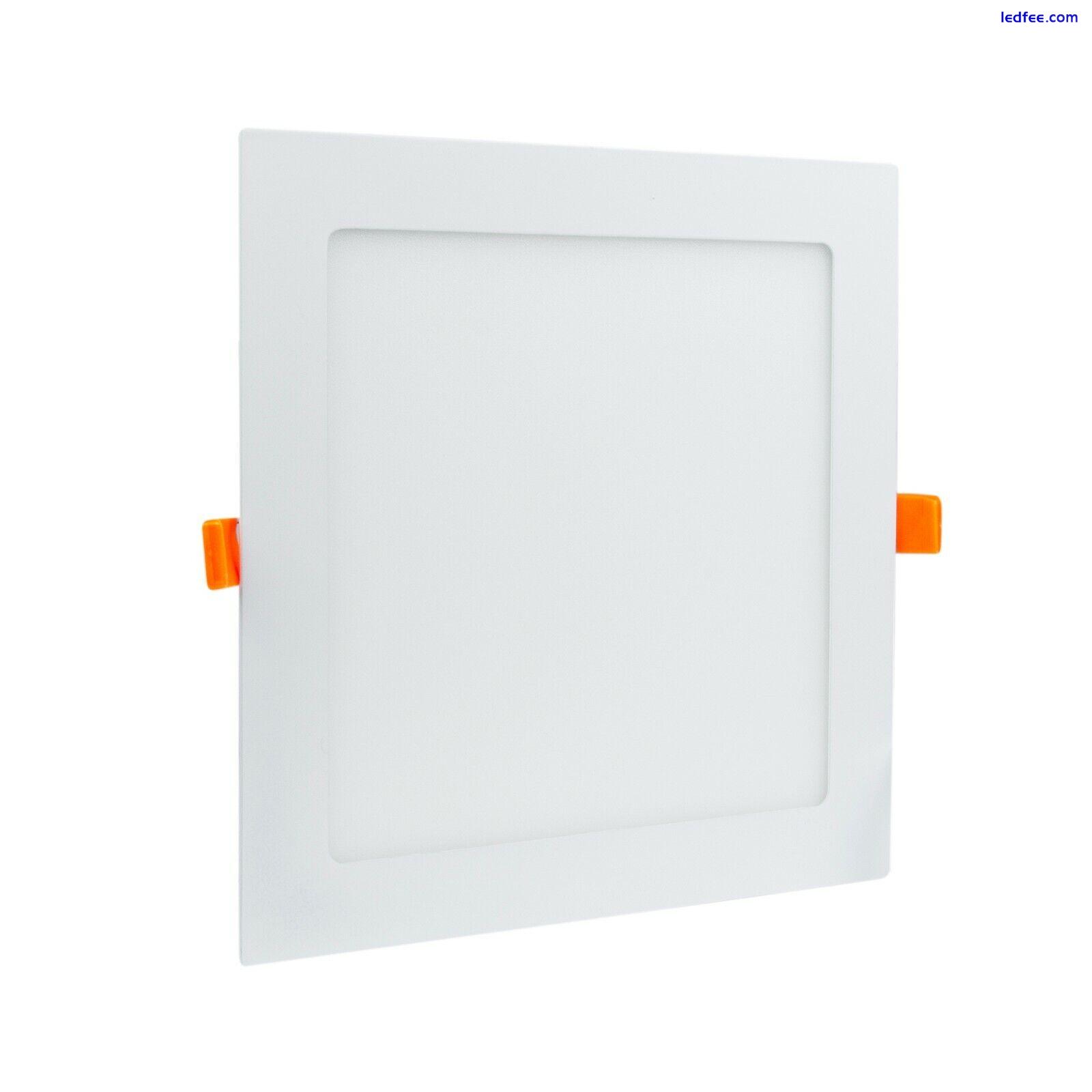 LED Recessed Light Panel Ceiling Down Light Ultra Slim Round & Square Flat Panel 5 