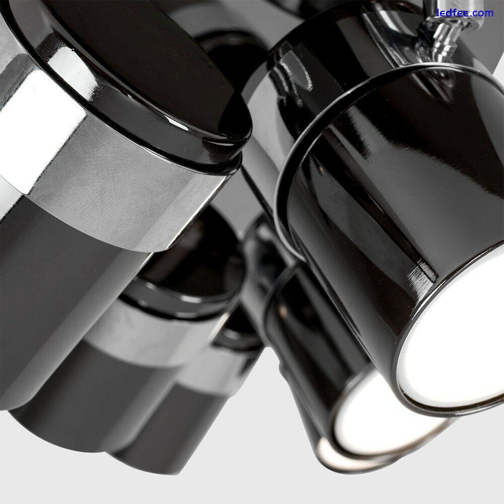 Adjustable 6 Way Ceiling Spotlight Kitchen Lounge Spot Light Lamp LED GU10 Bulbs 5 