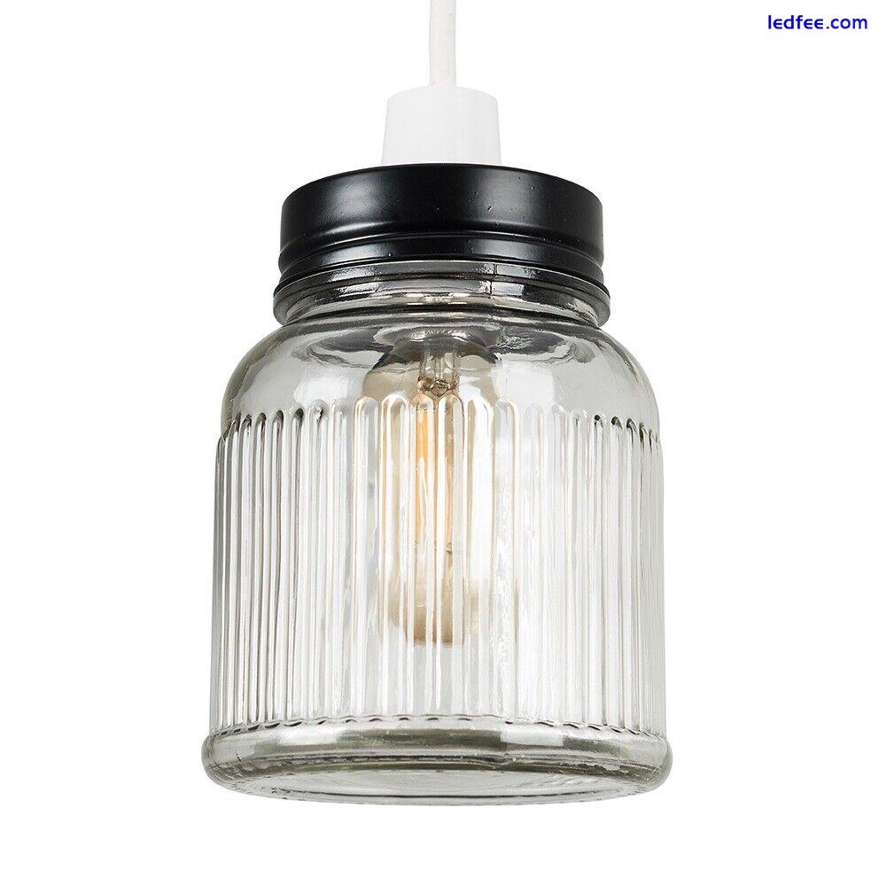 Ceiling Light Shade  Retro Glass Jar Pendant Living Room Lampshade Lighting 0 