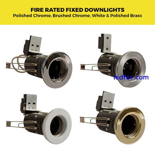 Standard or Fire Rated GU10 Downlights Fixed / Tilt with LED bulbs Ceiling Spots 2 