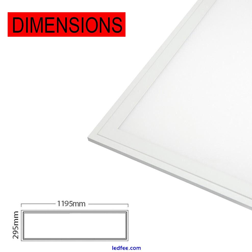 12x300x1200 mm 48W LED Ceiling Panel Light Recessed Cool White 6500k 1 