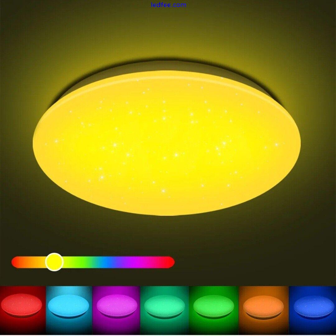  Ceiling Light Smart,LED WiFi, WiFi Dimmable RGB Voice Control works with Alexa 1 