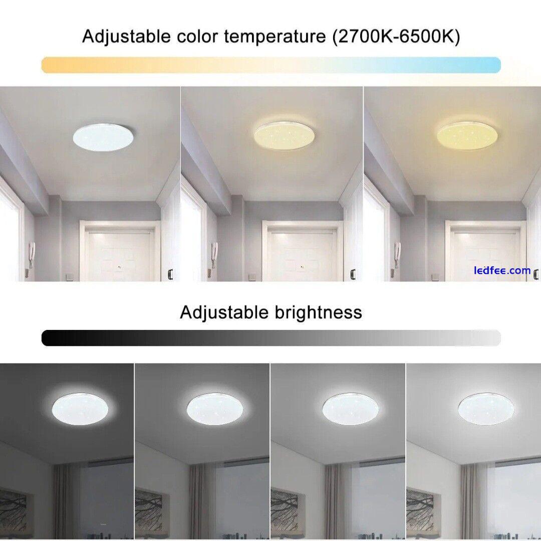  Ceiling Light Smart,LED WiFi, WiFi Dimmable RGB Voice Control works with Alexa 3 