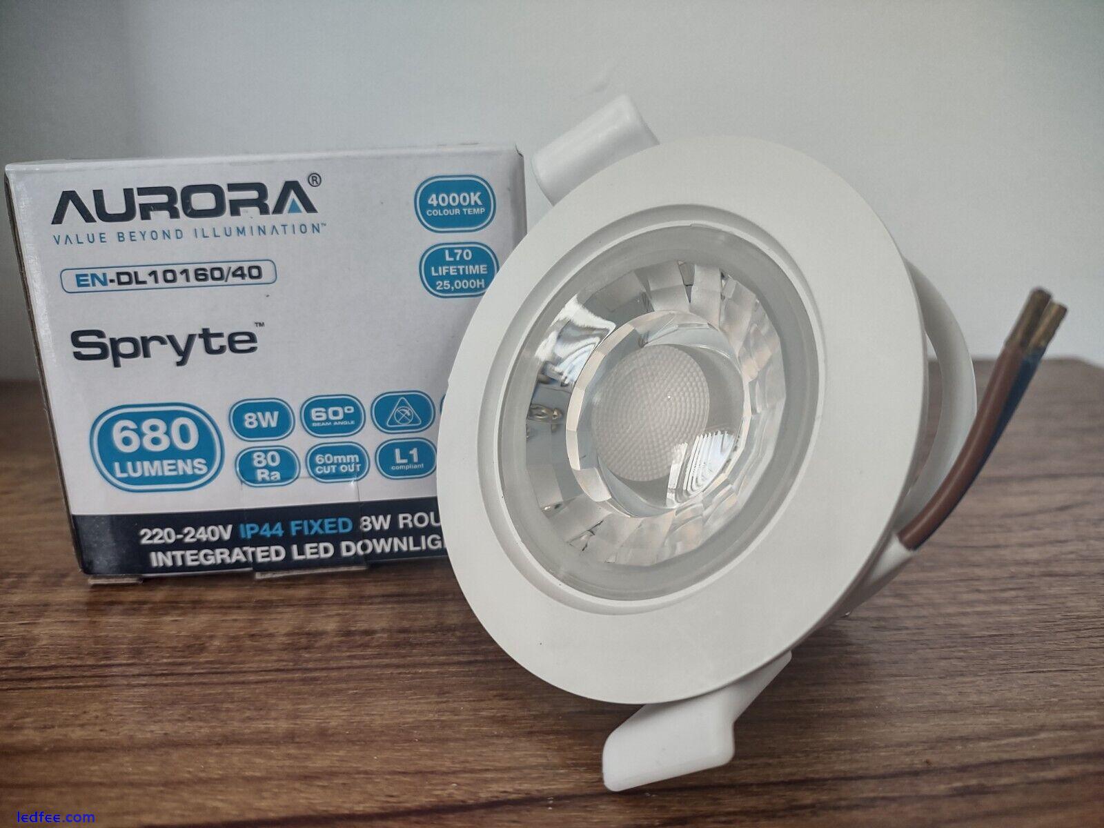 10x Pack 8W LED Downlight Cool White 4000 Aurora Enlite Spryte 240v Ceiling Spot 0 