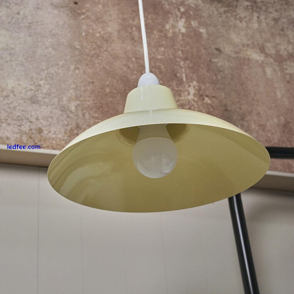 Ceiling Light Shade Lampshade Easy Fit Pendant Metal Domed Kitchen Living Room 1 