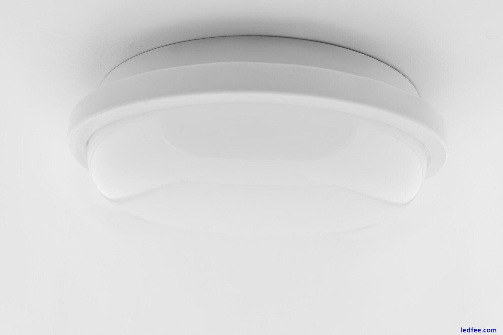 LED Ceiling Wall Light Bathrooms, Kitchen Outdoor Waterproof Bulkhead 20W White 0 