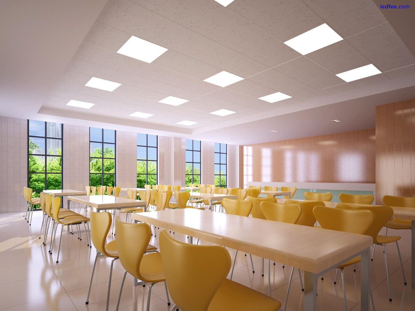 48W LED 4500kWarm White Ceiling Panel Light Suspended Durable Office Light 60x60 1 