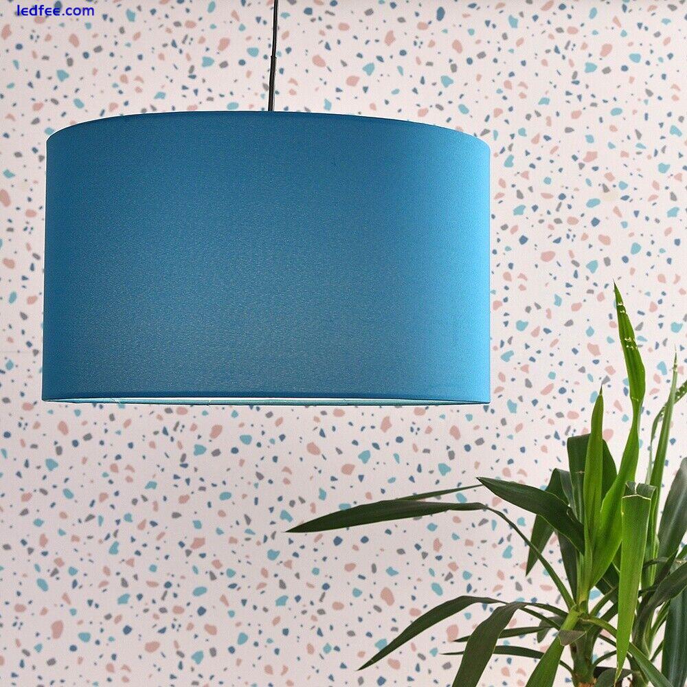 Fabric Cylinder Easy Fit Ceiling Pendant Light Shade Lampshade Cotton Lighting  0 