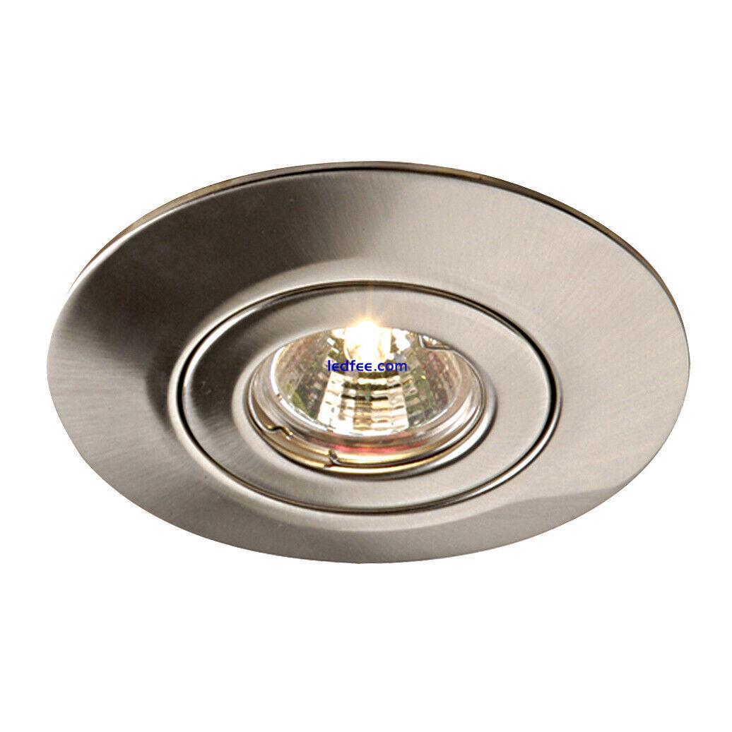 SAXBY GU10 Hole Converter Kit Recessed Ceiling Downlight Large Plate Upto R80  1 