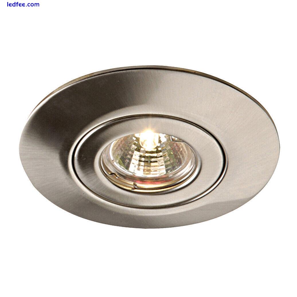 SAXBY GU10 Hole Converter Kit Recessed Ceiling Downlight Large Plate Upto R80  2 