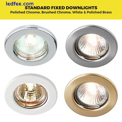 Standard or Fire Rated GU10 Downlights Fixed / Tilt with LED bulbs Ceiling Spots 0 