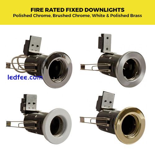 Standard or Fire Rated GU10 Downlights Fixed / Tilt with LED bulbs Ceiling Spots 2 