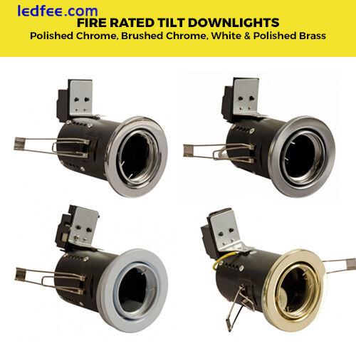 Standard or Fire Rated GU10 Downlights Fixed / Tilt with LED bulbs Ceiling Spots 3 
