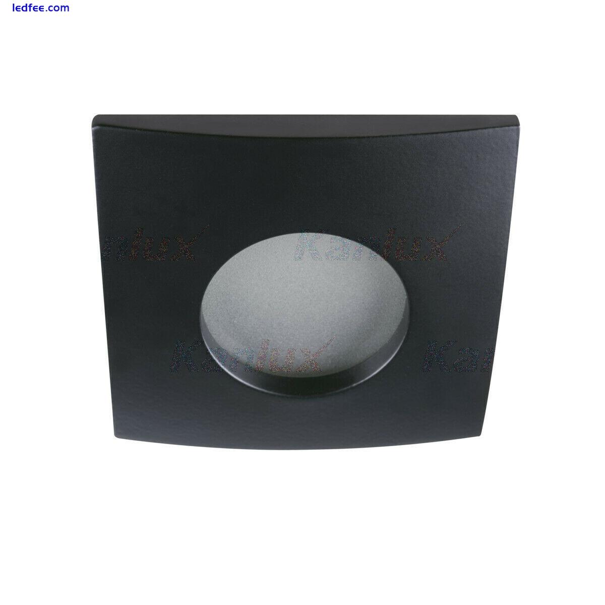 4x LED Recessed Ceiling Down Lights GU10 Round/Square IP65 Bathroom Spotlights 4 