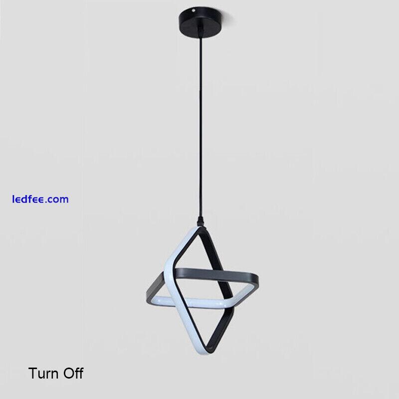 LED Pendant Light Kitchen Lamp Home Pendant Lighting Black Modern Ceiling Lights 3 
