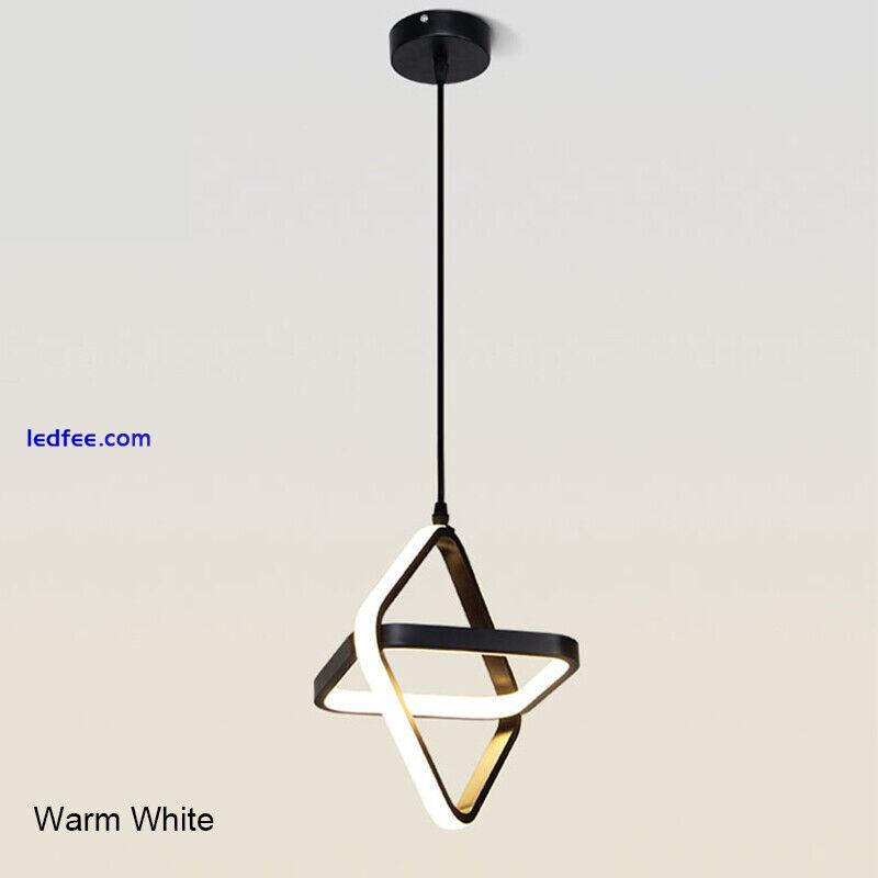 LED Pendant Light Kitchen Lamp Home Pendant Lighting Black Modern Ceiling Lights 2 