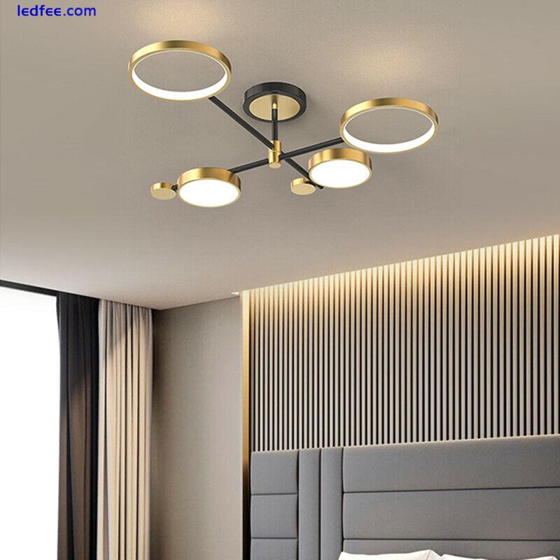 LED Ceiling Lights Kitchen Chandelier Lighting Gold Lamp Bedroom Pendant Light 4 