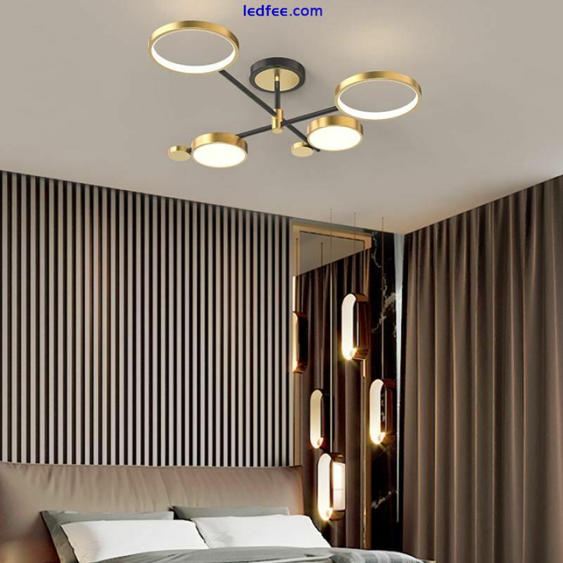 LED Ceiling Lights Kitchen Chandelier Lighting Gold Lamp Bedroom Pendant Light 5 