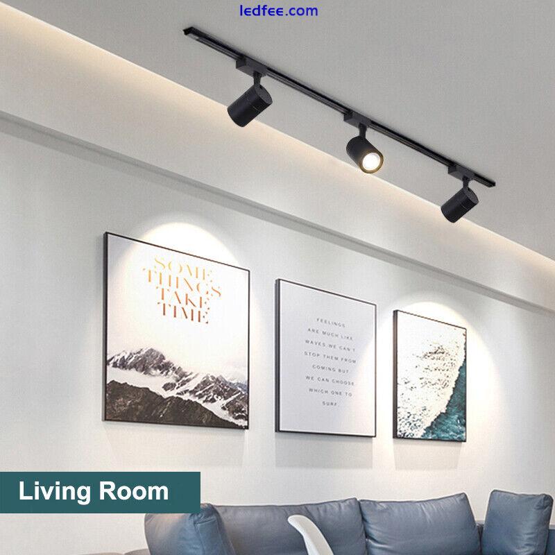 LED COB Ceiling Light Fixtures H type Track Rail Picture Lamp Bedroom Spotlight 3 