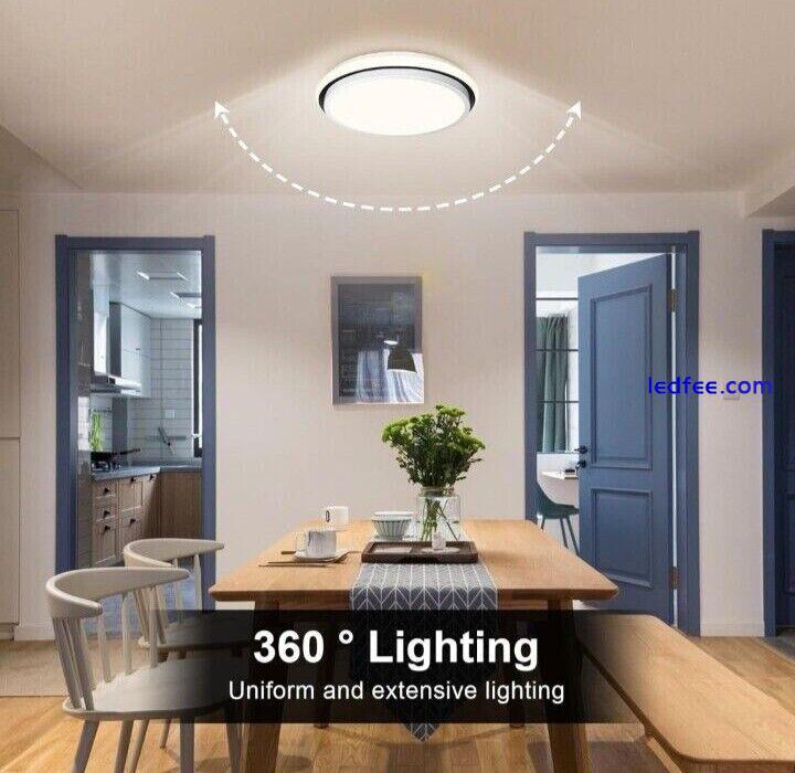 Peblto LED Modern Ceiling Light Fixtures, 36W 0 