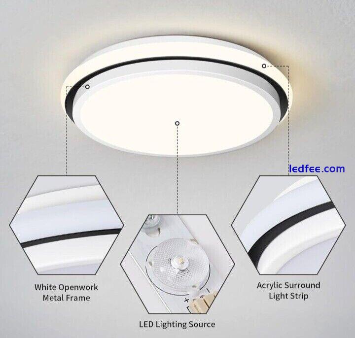 Peblto LED Modern Ceiling Light Fixtures, 36W 2 