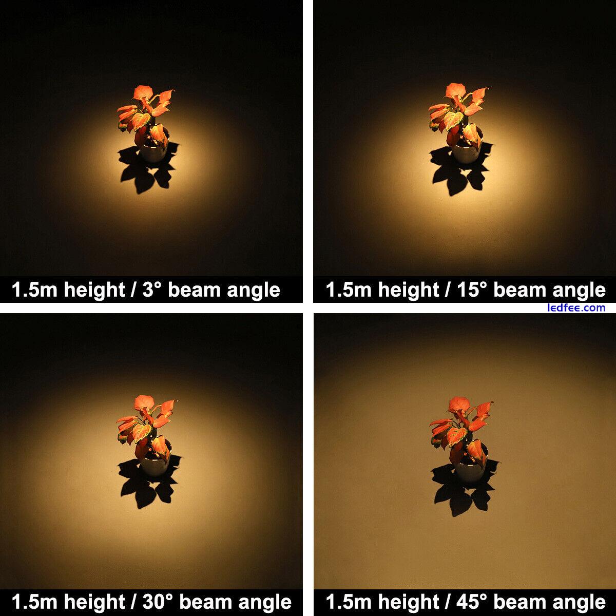 COB LED Ceiling Lamp Fixture Zoom Spotlight Stepless Focusing Light Wall Sconce 3 