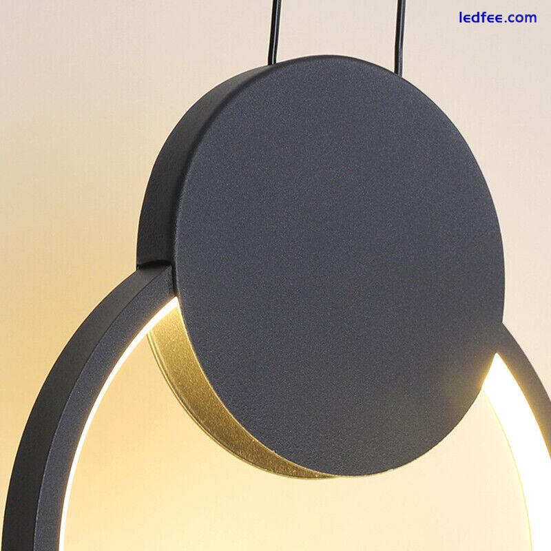 Black Pendant Light Kitchen Lamp LED Modern Ceiling Lights Bedroom Home Lighting 2 