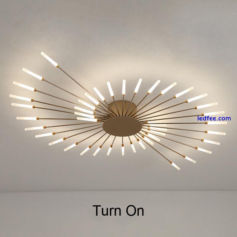 Large Chandelier Lighting Kitchen Ceiling Lights LED Bar Lamp Home Pendant Light 2 