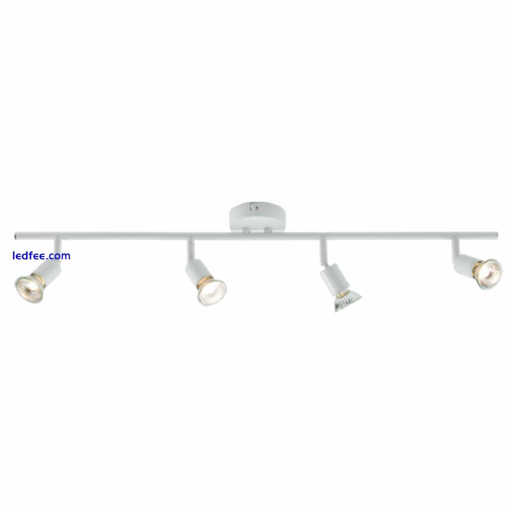 Ceiling Wall Mounted White Round Bar Base Kitchen Shop GU10 LED 1 3 4 Spot Light 5 