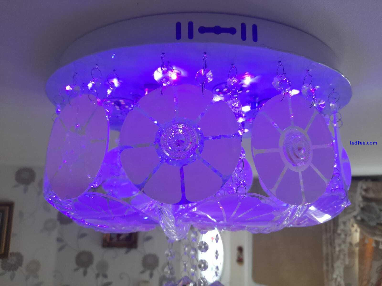  led crystal ceiling chandelier with MP3 and RGB ,remote control, and Bluetooth 3 