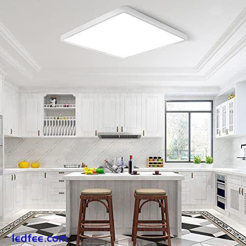LED Flush Mount Ceiling Light Fixture 5000K Daylight White 12inch 24W 3200LM 1 