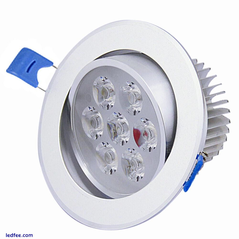 3W 7W 12W LED Recessed Downlight Ceiling Lamp Spotlight Warm Natural Cool White 2 