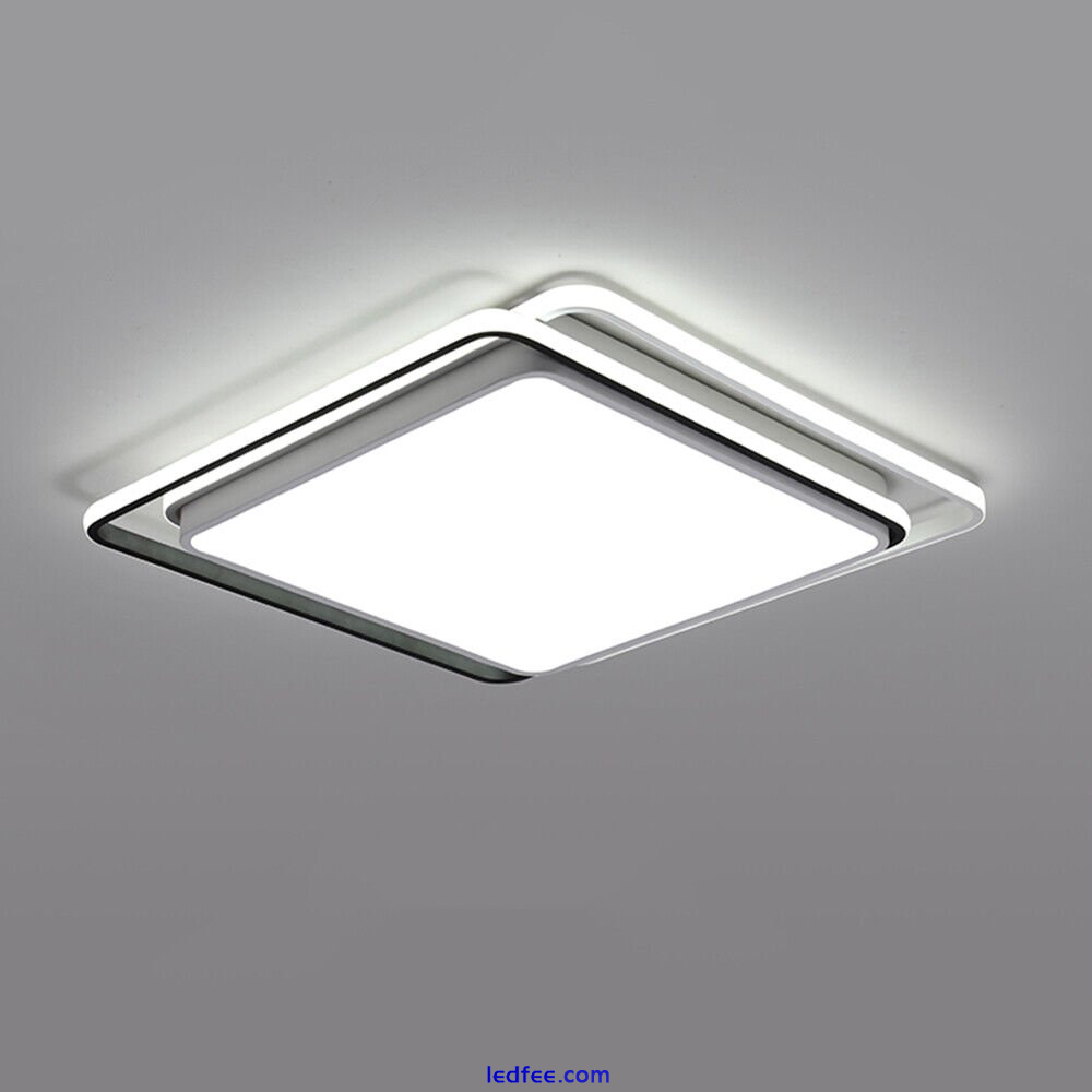 54W Acrylic LED Ceiling Light Square Chandelier Modern Ceiling Lamp Bedroom 110V 3 