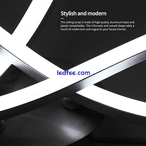 LED Ceiling Light, Elegant Curved Design,3 Built-in LED Boards,21W Cool White 0 